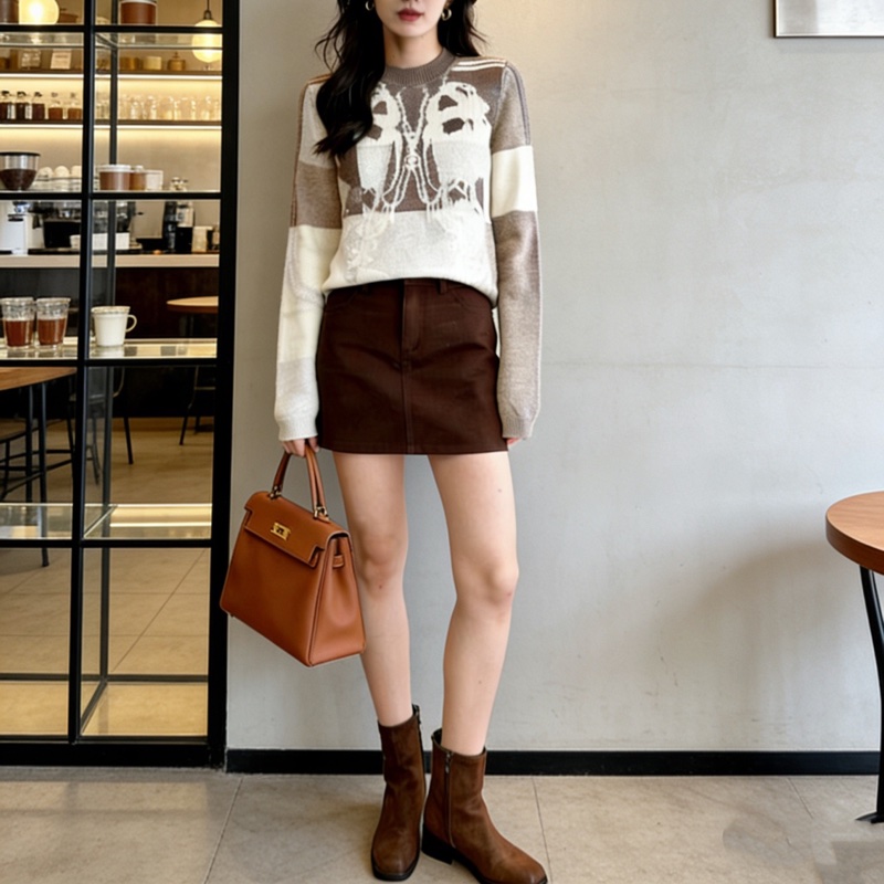 全新帶吊牌 Hermes愛馬仕 100山羊絨套頭針織衫 36碼 巨柔軟親膚 保暖性超贊 繮轡圖案-6