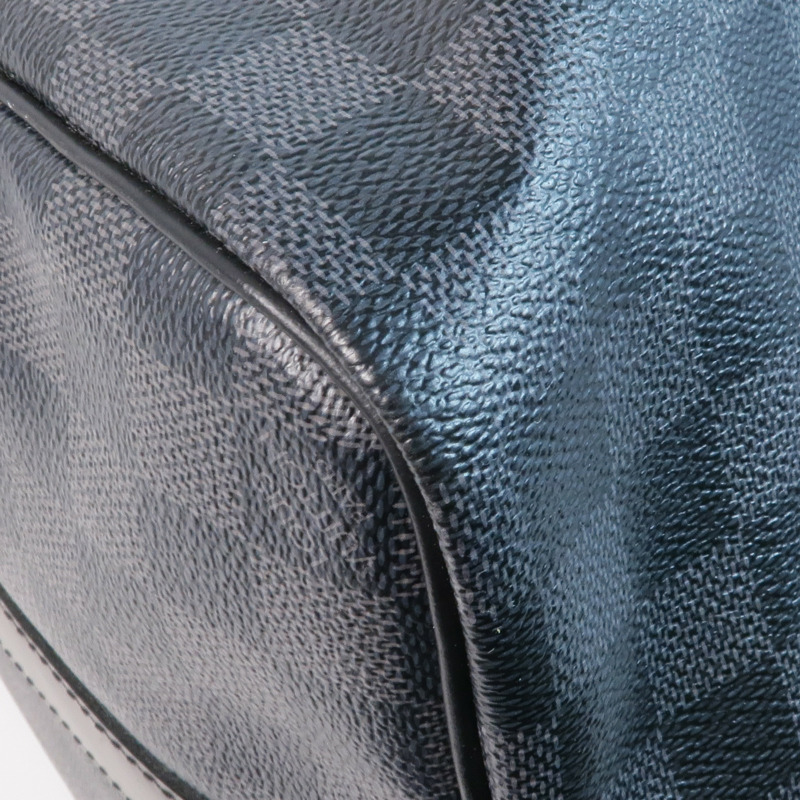 LOUIS VUITTON Damier Graphite Keepall 45 Bandouliere銀扣手挽肩背兩用袋-11