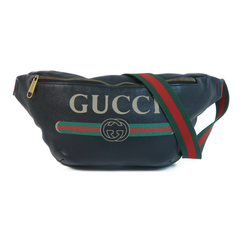 GUCCI 牛皮皮革Waist Bag金扣腰包-0