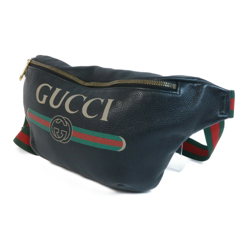 GUCCI 牛皮皮革Waist Bag金扣腰包-2
