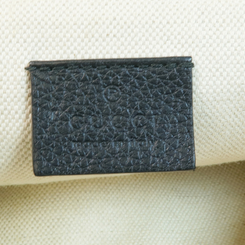 GUCCI 牛皮皮革Waist Bag金扣腰包-5