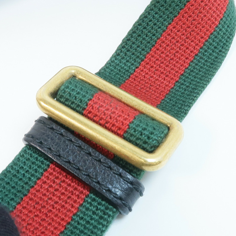 GUCCI 牛皮皮革Waist Bag金扣腰包-13