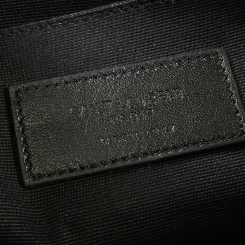 SAINT LAURENT 牛皮皮革Clutch Bag銀扣手拿包-5