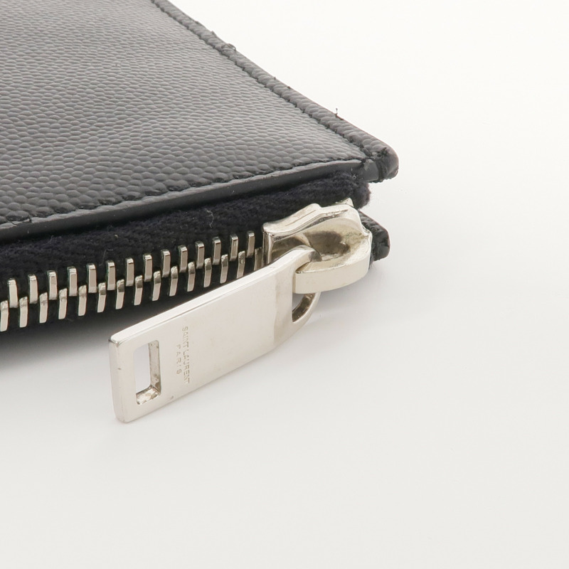 SAINT LAURENT 牛皮皮革Clutch Bag銀扣手拿包-13