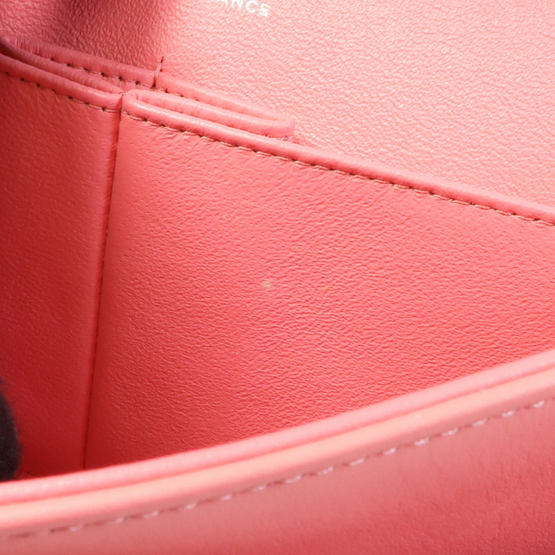 CHANEL 漆皮皮革Classic 25銀扣鏈帶肩背袋-21