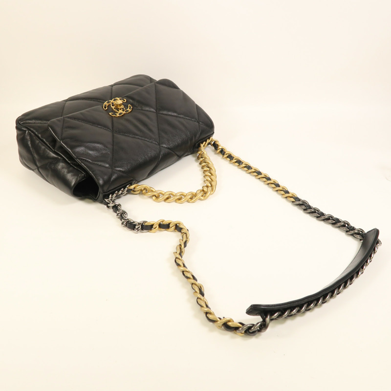 CHANEL 羊皮皮革Chanel 19手挽肩背兩用袋-8