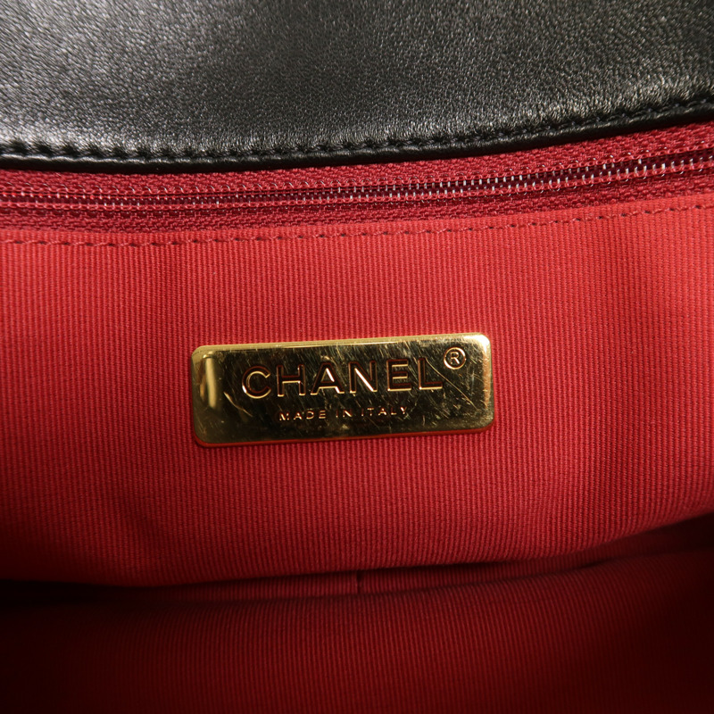 CHANEL 羊皮皮革Chanel 19手挽肩背兩用袋-12