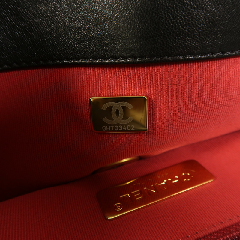 CHANEL 羊皮皮革Chanel 19手挽肩背兩用袋-13