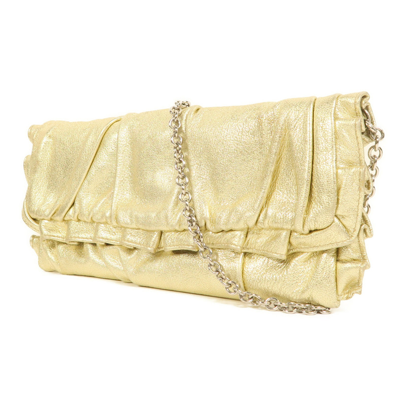 D&G 牛皮皮革Chain Shoulder鏈帶肩背袋-2