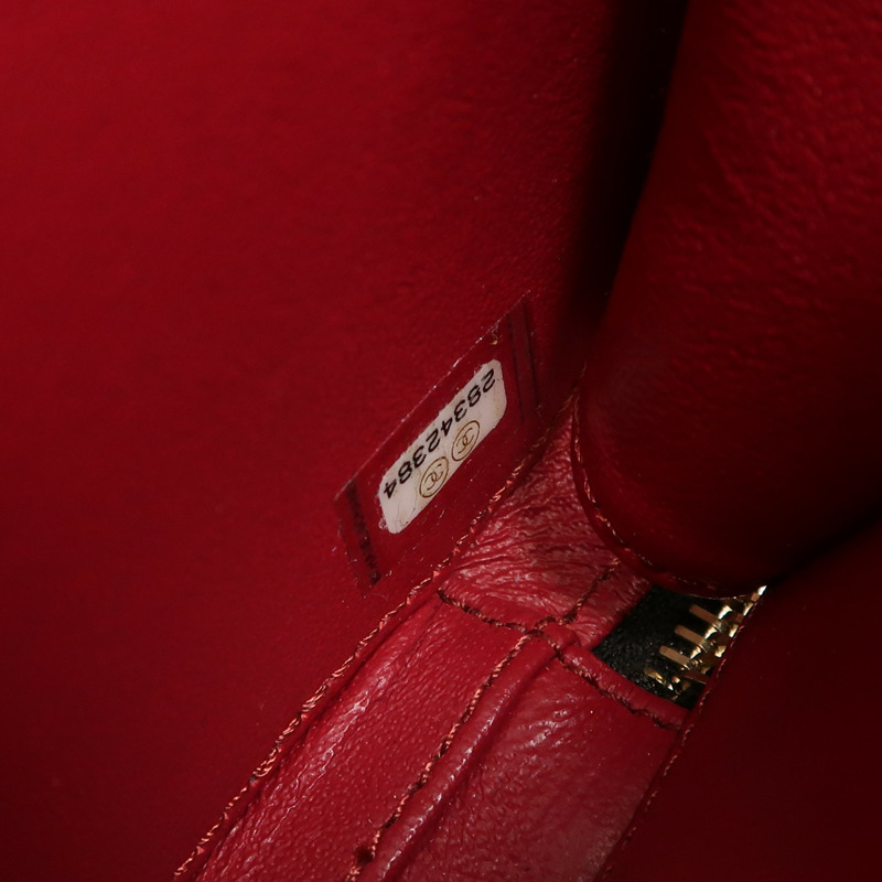 CHANEL 牛皮皮革Filigree Vanity Case金扣手挽肩背兩用袋-12