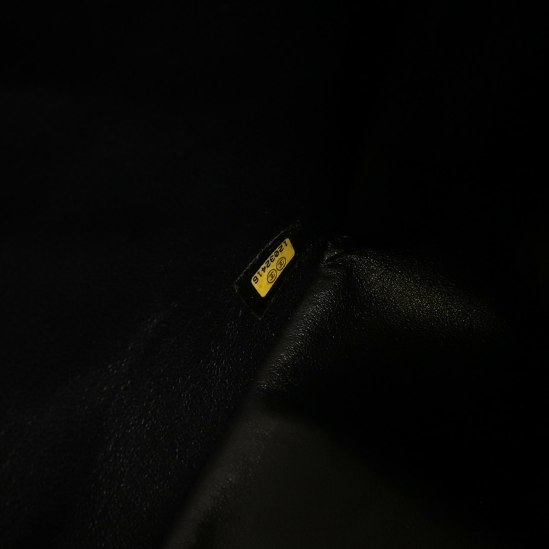 CHANEL 牛皮皮革Large Classic銀扣鏈帶肩背袋-14