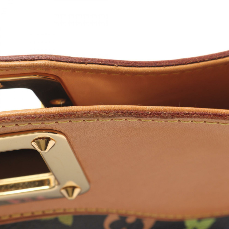 路易威登 Judy MM 單肩手提包 M40256 Monogram Multicolor 黑色二手-6