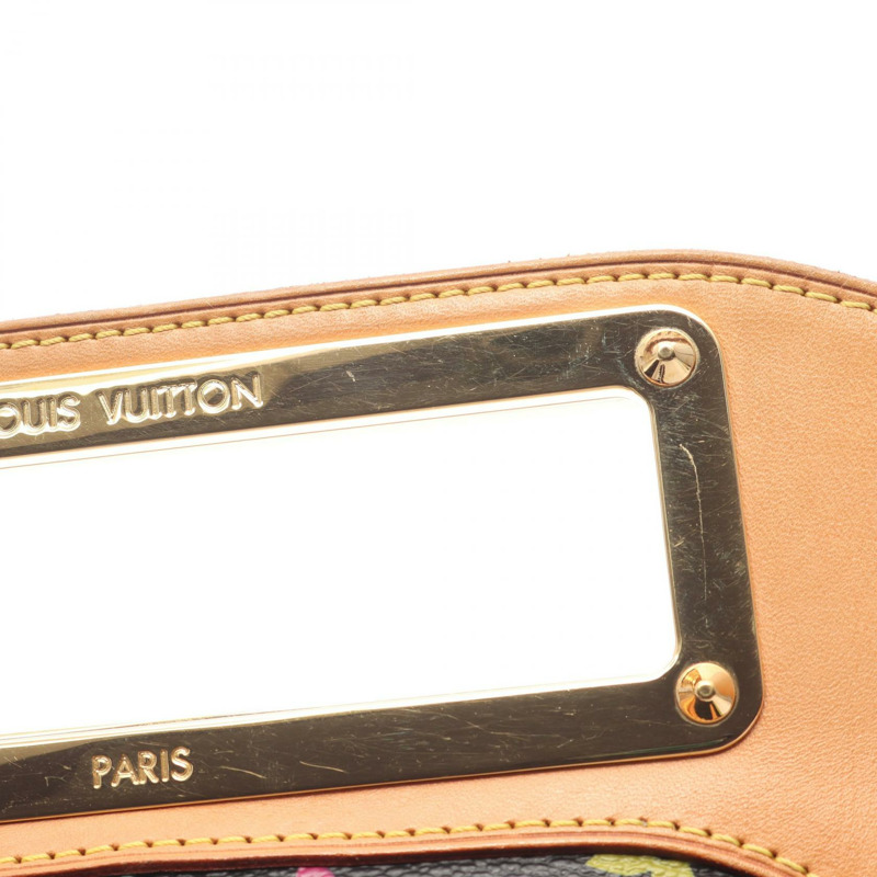 路易威登 Judy MM 單肩手提包 M40256 Monogram Multicolor 黑色二手-7