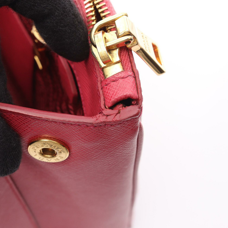 PRADA SAFFIANO LUX 手提包，粉紅色皮革，二手女款-6