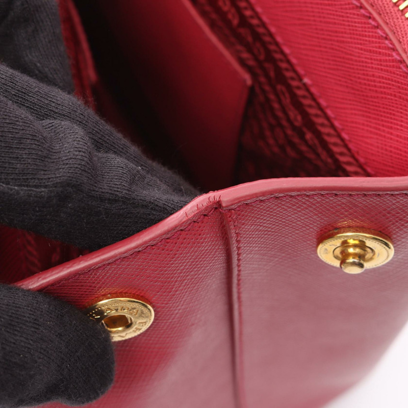 PRADA SAFFIANO LUX 手提包，粉紅色皮革，二手女款-8