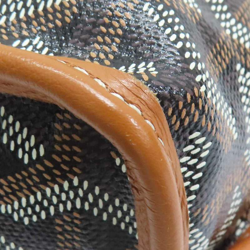 棕色 Goyardine帆布 Anjou Mini 手提包【GOYARD 高雅德】-11