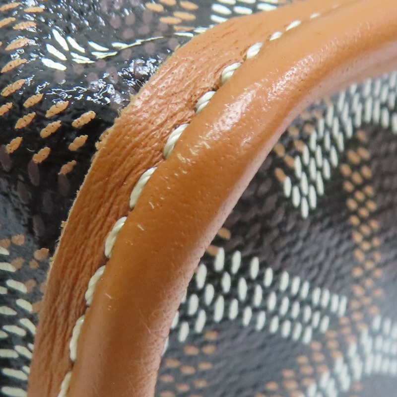 棕色 Goyardine帆布 Anjou Mini 手提包【GOYARD 高雅德】-12