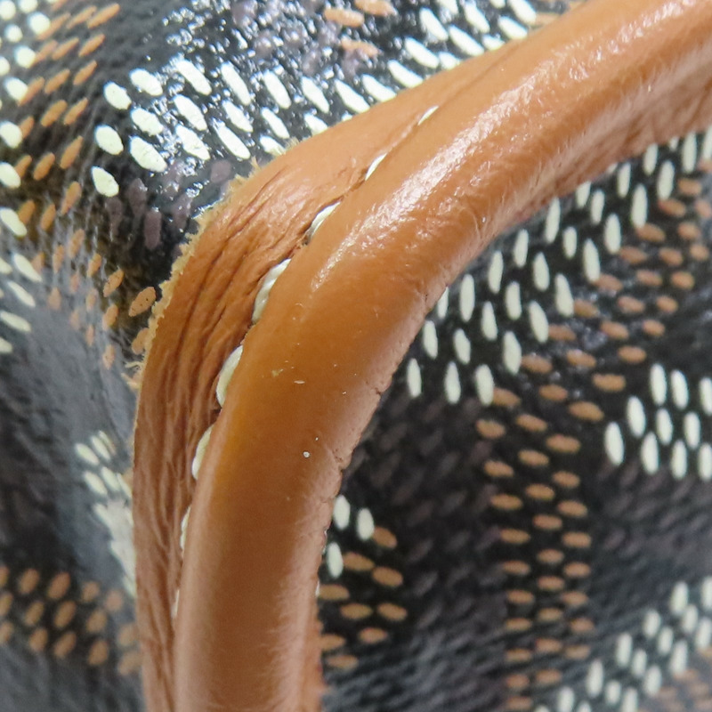 棕色 Goyardine帆布 Anjou Mini 手提包【GOYARD 高雅德】-14