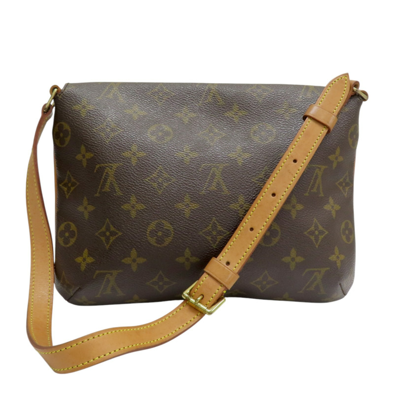 棕色 原花 帆布 Musette Tango 肩背包【LOUIS VUITTON LV 路易威登】 M51257-1