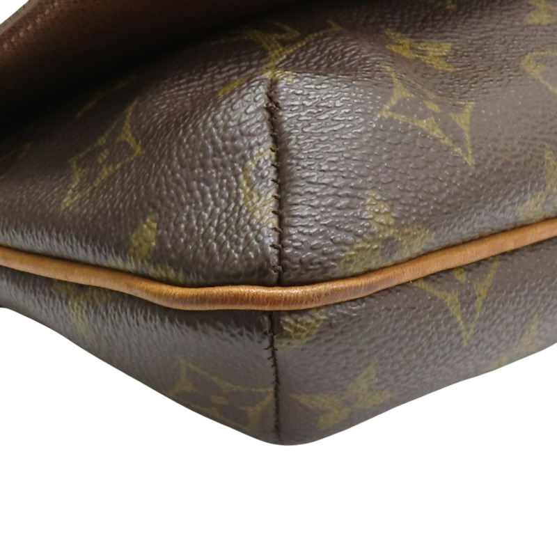 棕色 原花 帆布 Musette Tango 肩背包【LOUIS VUITTON LV 路易威登】 M51257-8