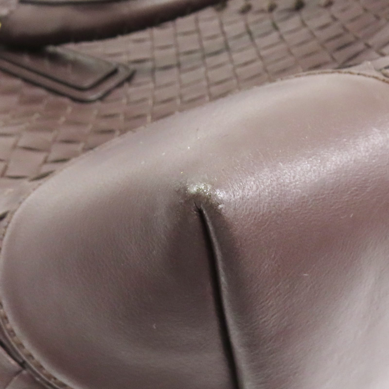 棕色 羊皮編織 兩用包【BOTTEGA VENETA BV 寶緹嘉】-13