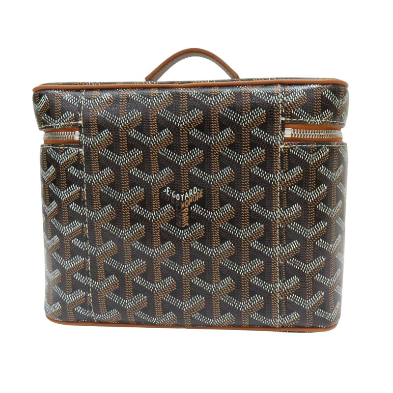 棕色 Goyardine帆布 Muse Vanity Case 方盒 肩背包【GOYARD 高雅德】-2