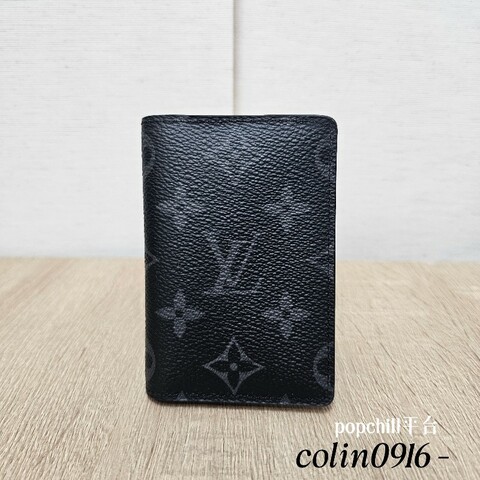 [未使用品項❣️] LV黑灰老花對開卡夾