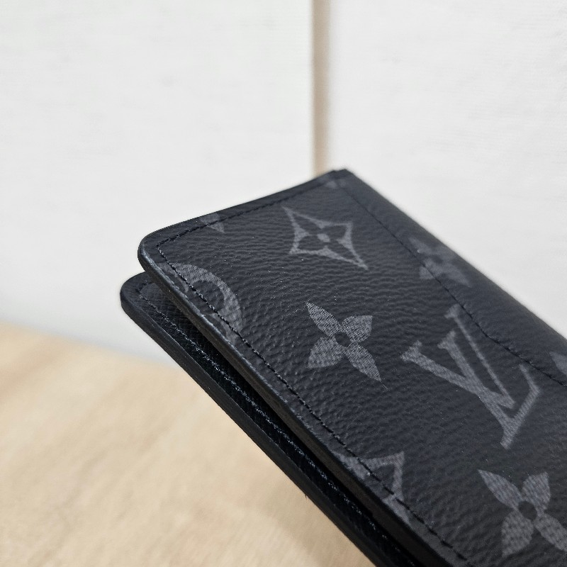 [未使用品項❣️] LV黑灰老花對開卡夾-9