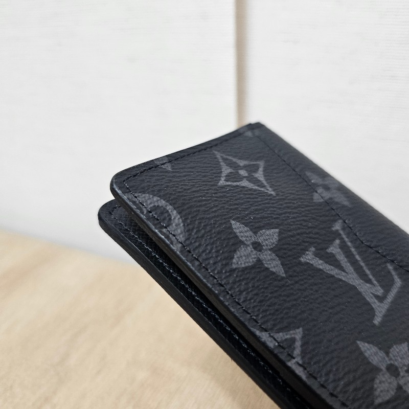 [未使用品項❣️] LV黑灰老花對開卡夾-10