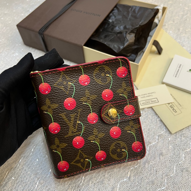 Louis Vuitton 村上隆 TM 櫻桃 車厘子 短財-0