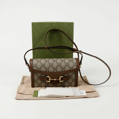 GUCCI Horsebit 1955 迷你肩斜背包 699296