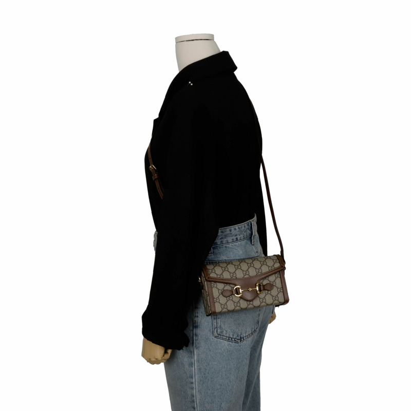 GUCCI Horsebit 1955 迷你肩斜背包 699296-8