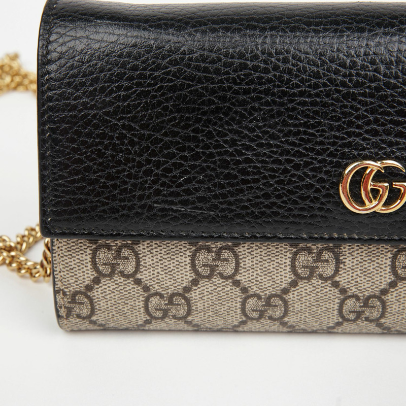 GUCCI GG Marmont 鏈條錢包 546585-3