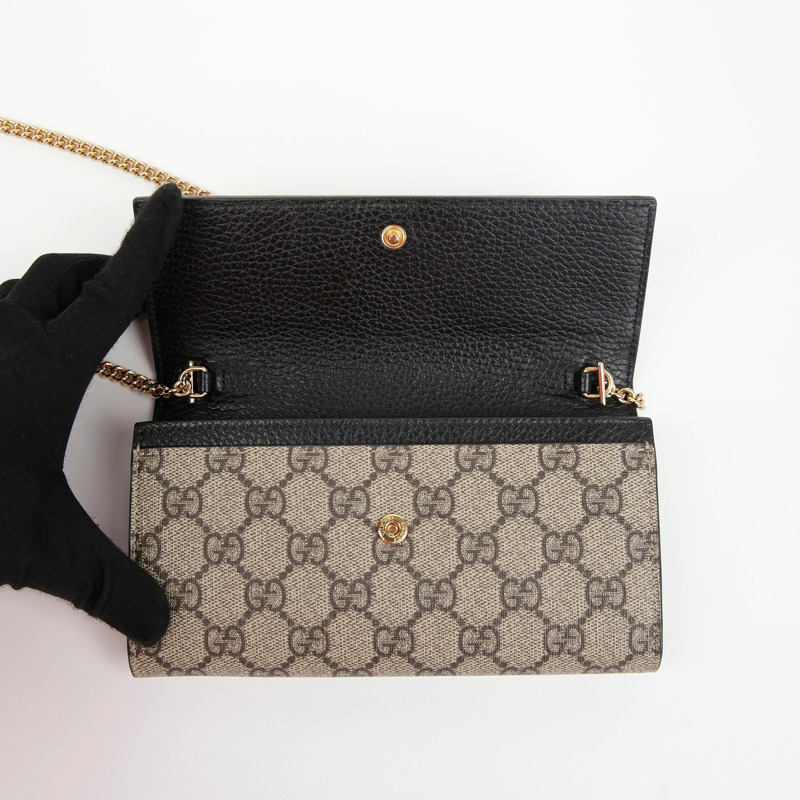 GUCCI GG Marmont 鏈條錢包 546585-8