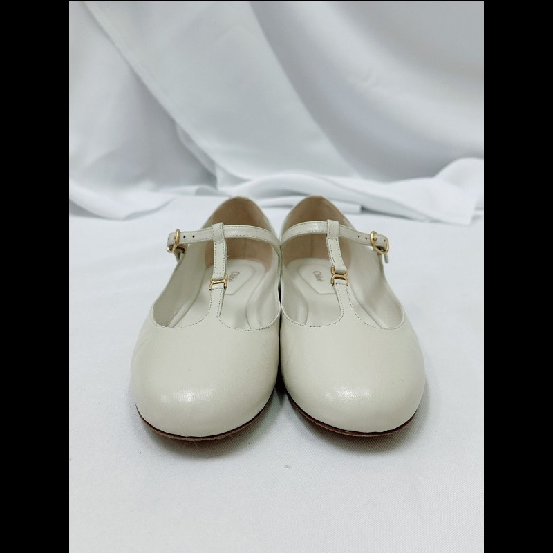 莉亞精品♡Chloe 瑪莉珍平底鞋 尺碼37 近新閒置-2