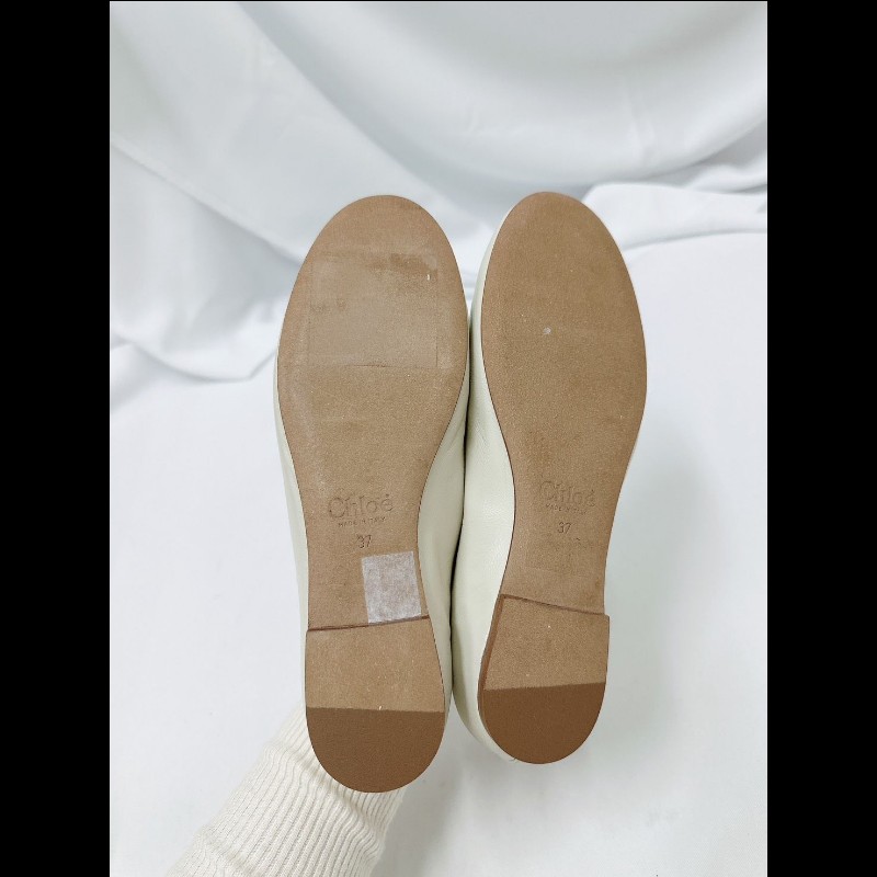 莉亞精品♡Chloe 瑪莉珍平底鞋 尺碼37 近新閒置-4