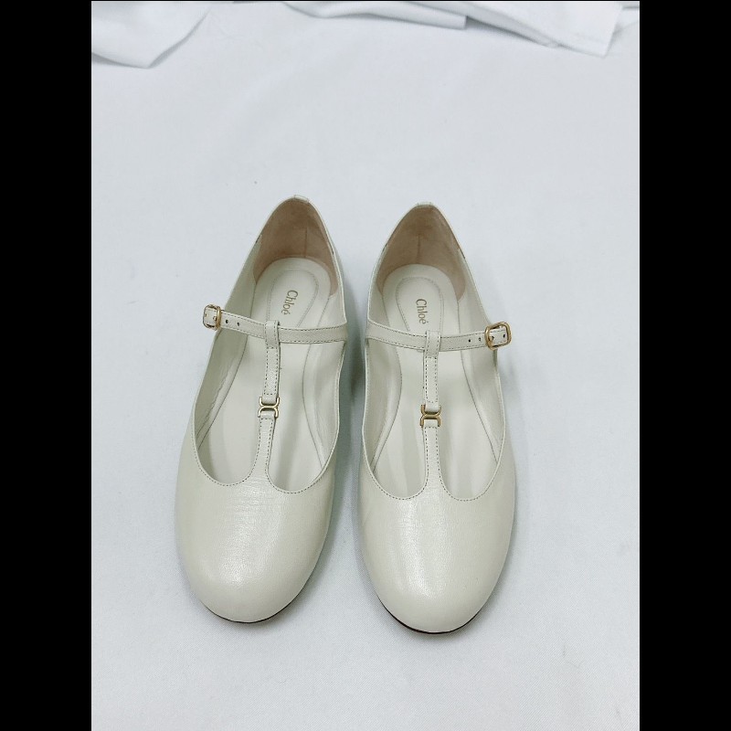 莉亞精品♡Chloe 瑪莉珍平底鞋 尺碼37 近新閒置-5