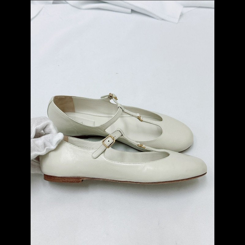 莉亞精品♡Chloe 瑪莉珍平底鞋 尺碼37 近新閒置-6