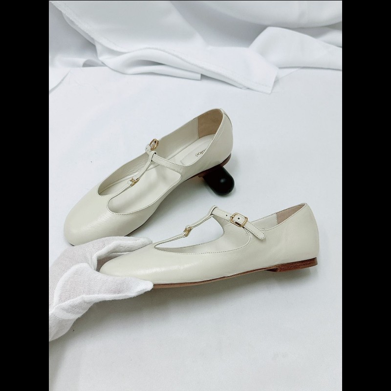 莉亞精品♡Chloe 瑪莉珍平底鞋 尺碼37 近新閒置-7