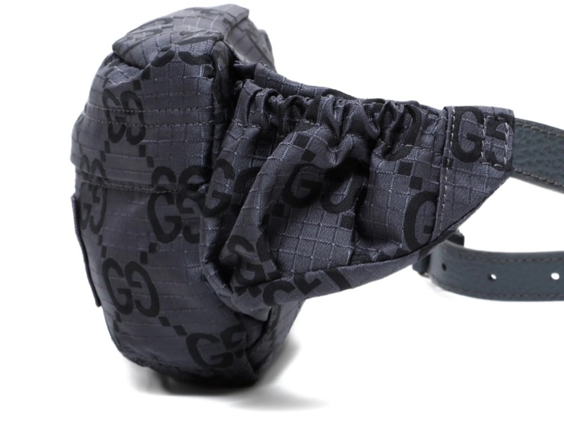 Gucci經典尼龍緹花 logo腰包-4