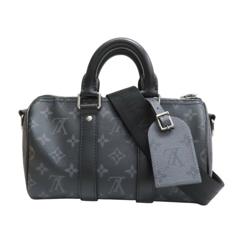 黑色 原花帆布 Keepall Bandouliere 25 肩背包 M46271【LOUIS VUITTON LV 路易威登】 M46271