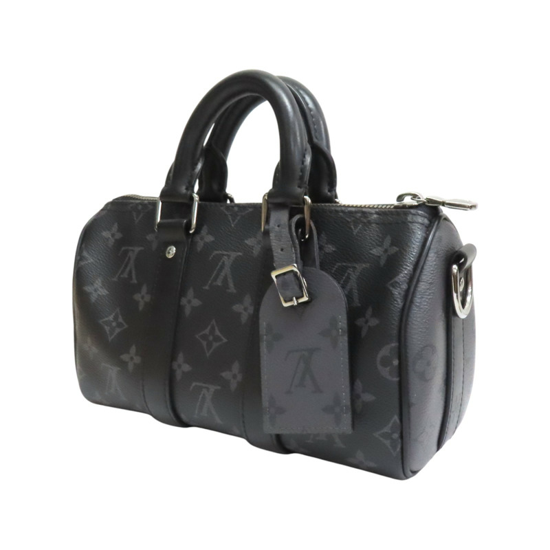 黑色 原花帆布 Keepall Bandouliere 25 肩背包 M46271【LOUIS VUITTON LV 路易威登】 M46271-2