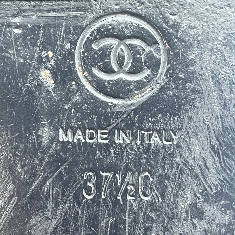 chanel香奈兒 黑色芭蕾舞鞋 37.5碼 成色如圖/jm01371-8