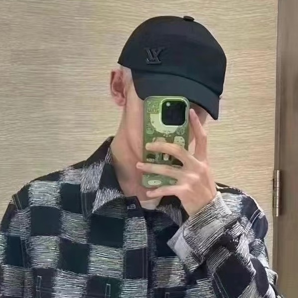 Louis Vuitton 黑色棒球帽 黑色logo-6