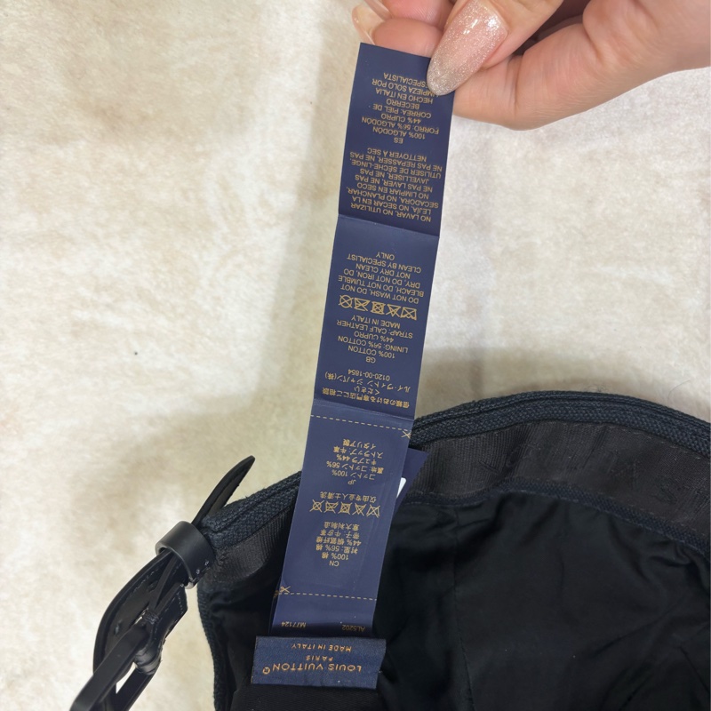 Louis Vuitton 黑色棒球帽 黑色logo-12