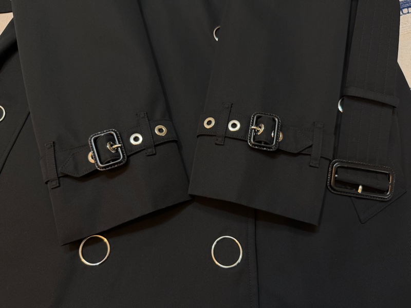 BURBERRY英國黑色風衣UK6-5
