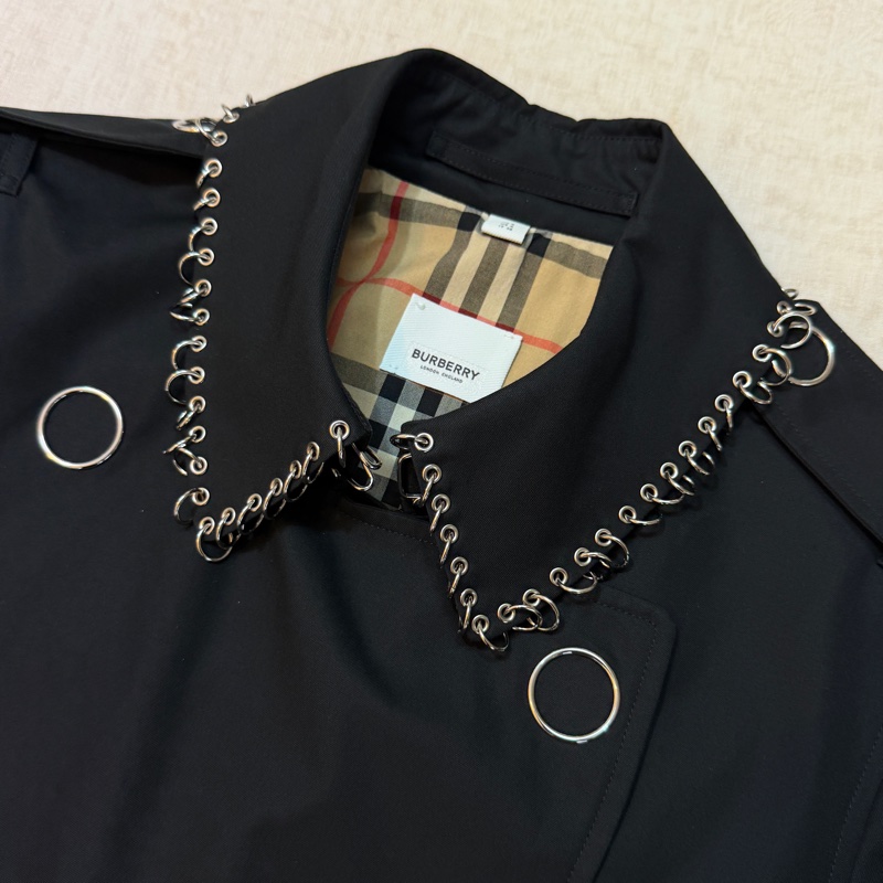 BURBERRY英國黑色風衣UK6-8