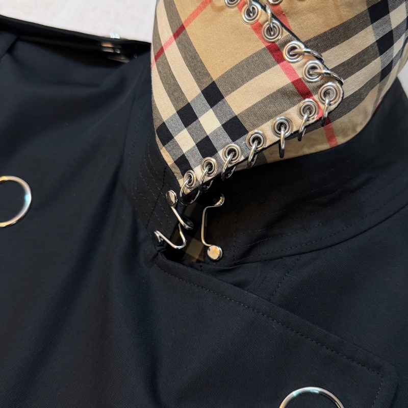 BURBERRY英國黑色風衣UK6-9