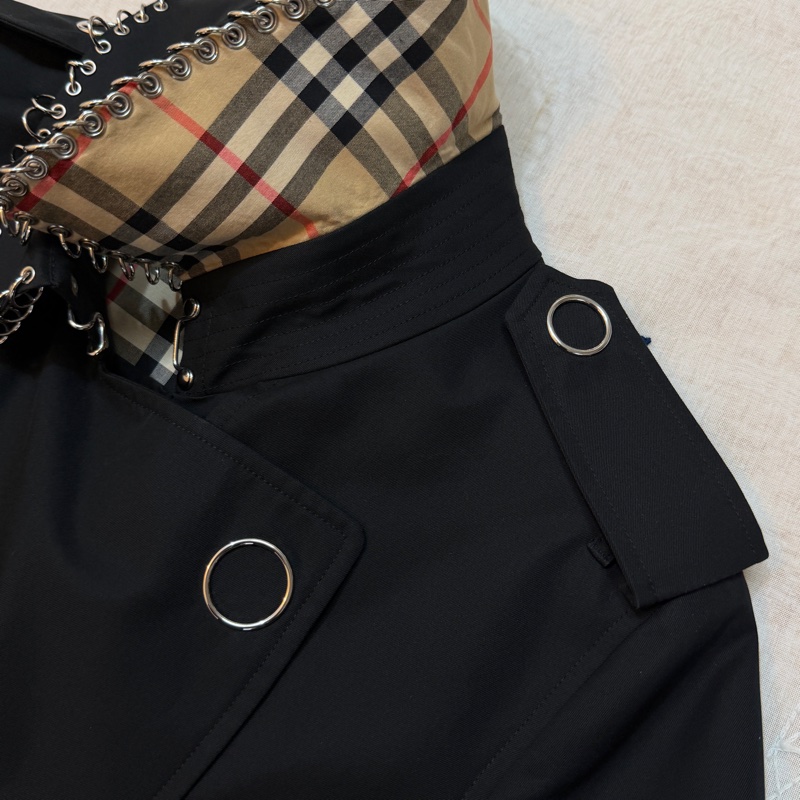 BURBERRY英國黑色風衣UK6-10