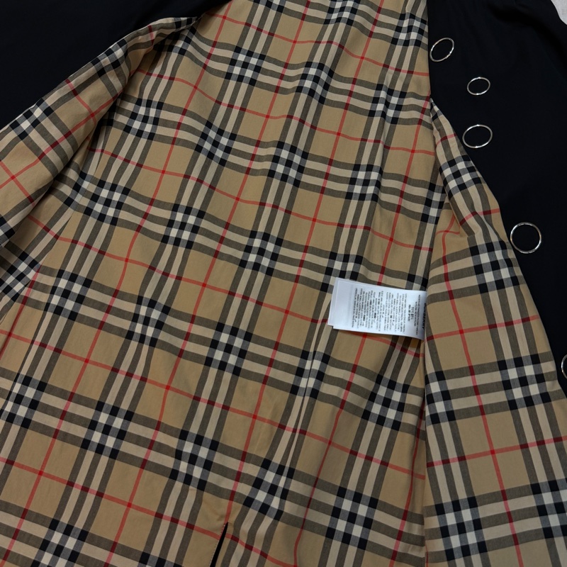 BURBERRY英國黑色風衣UK6-12